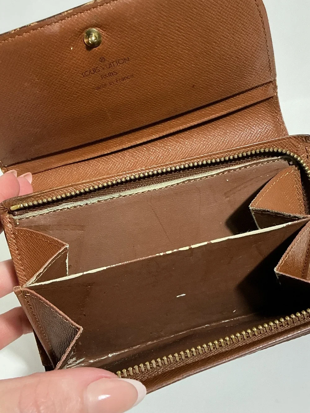Louis Vuitton Monogram Porte Monnaie Billets Tresor‎ Wallet Vintage COA